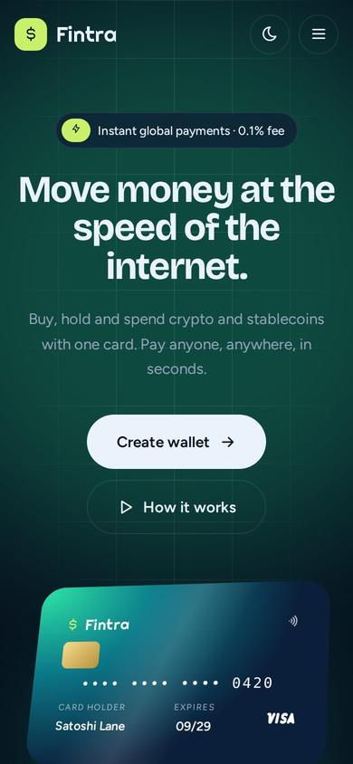 Fintra on mobile